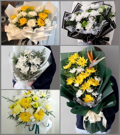 广东肇庆市怀集县甘洒镇金龙村白事花束代送